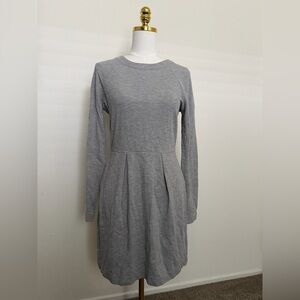 Madewell Gray Long Sleeve Dress